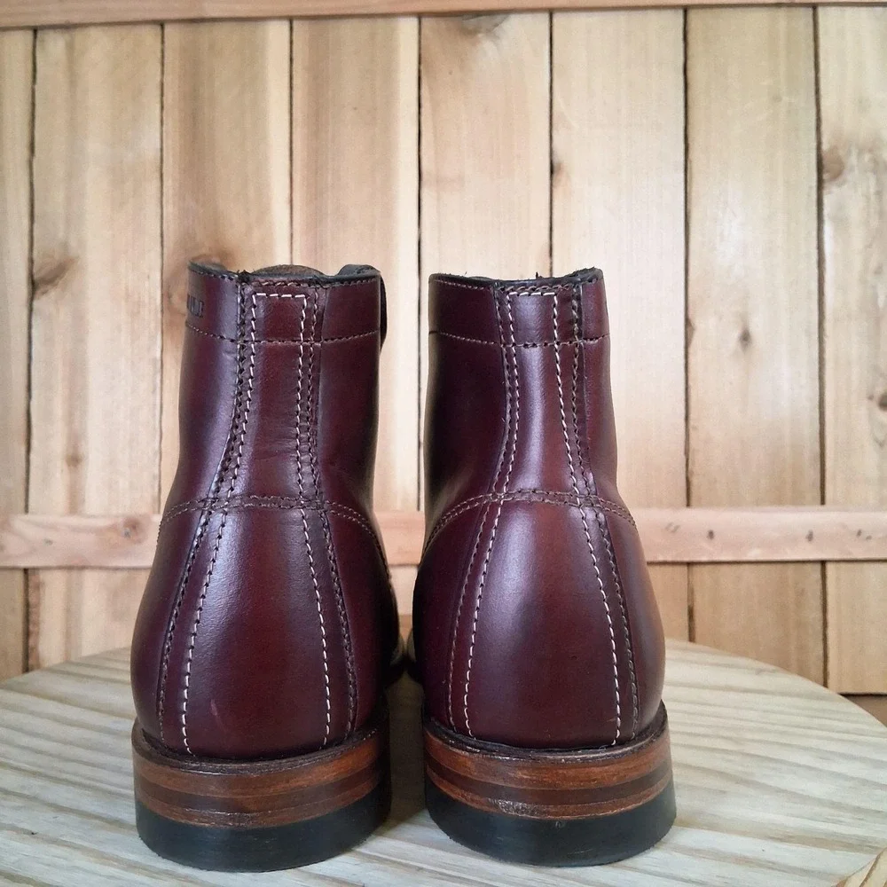 Wolverine 1000 Mile Plain Toe‎ Original Work Boots Mens 8 D Brown Leather USA